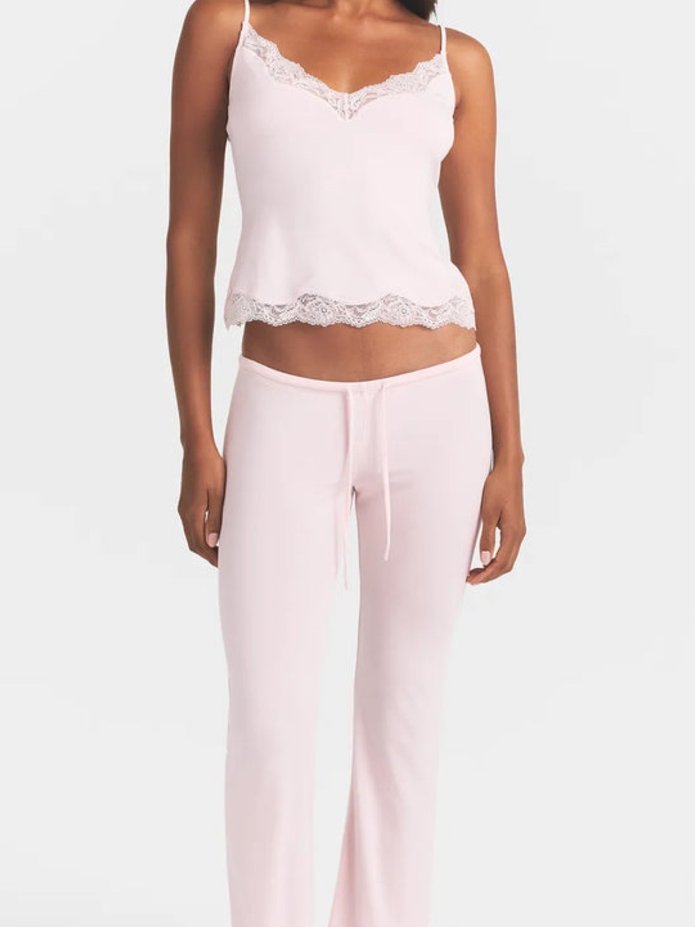 Skims Sleep Lace And Cami Pant Set